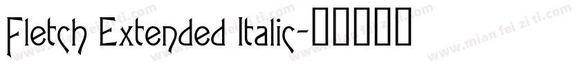Fletch Extended Italic字体转换
